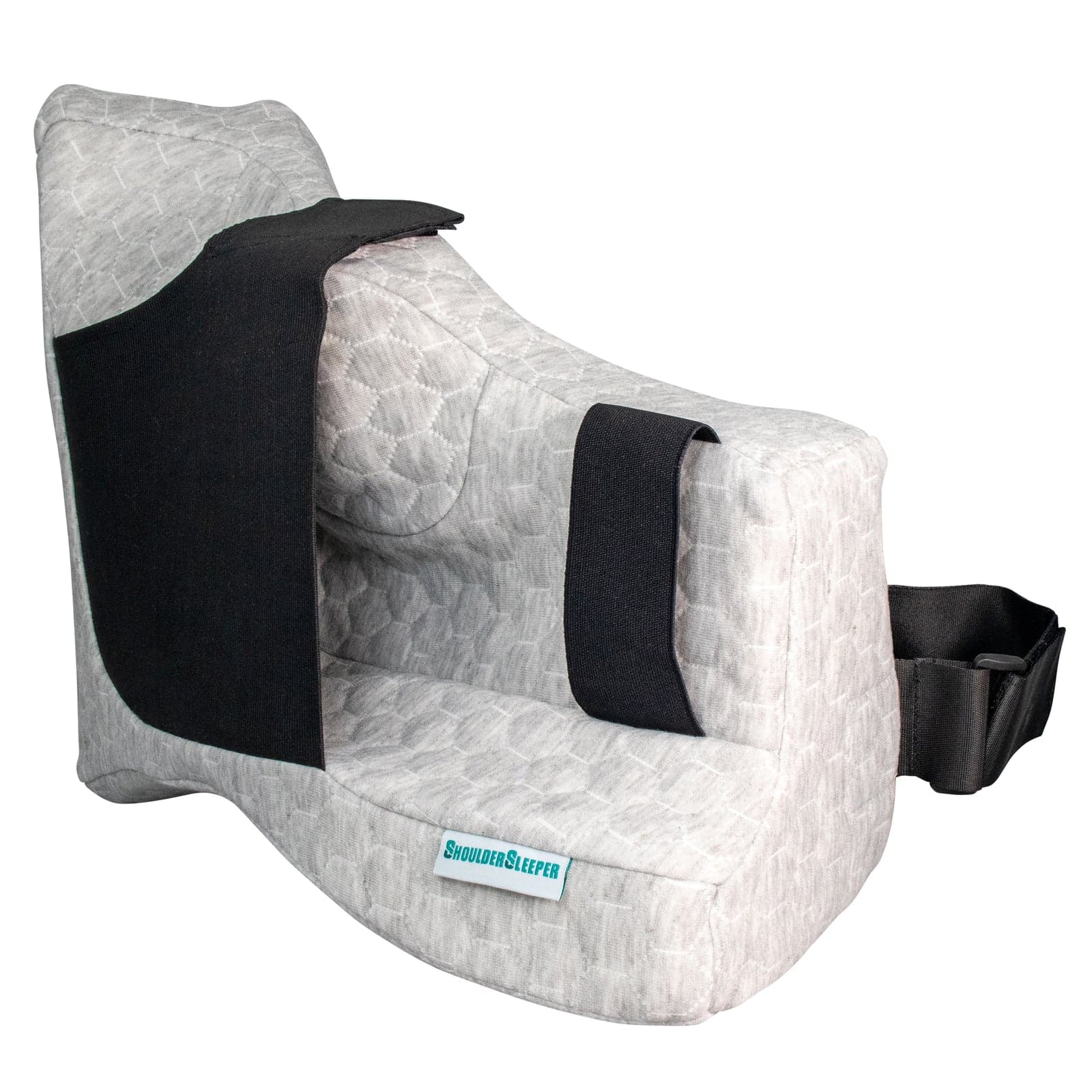 The Shoulder Sleeper Pillow with its key features marked